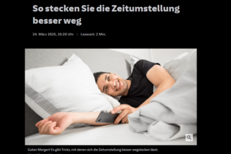 So stecken Sie die Zeitumstellung besser weg
