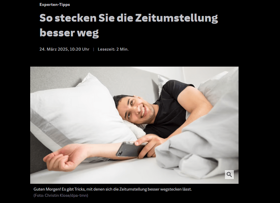 So stecken Sie die Zeitumstellung besser weg